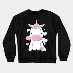 Cute Unicorn Heart T-Shirt Crewneck Sweatshirt